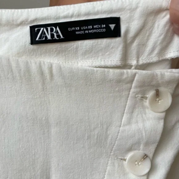 Double Slit button Front ZARA Midi Skirt - Picture 9 of 10